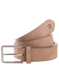 Damen Ledergürtel "TTDCHARLIE", beige, modisch,sportlich, Gr. 105, Tom Tailor Denim, unifarben, Büffelleder, Gürtel, 3.5 cm breiter Herrengürtel,