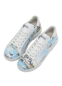DOGO Damen Sneaker "Ace Low-Top Sneaker The Wise Owl Damen Sneaker, Ace Low-Top", Gr. 39, lila, Lederimitat, casual, Schuhe, Vegan