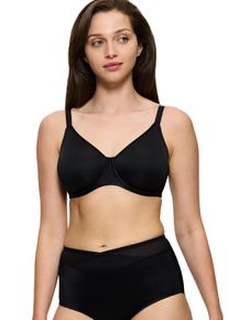 Triumph Damen Minimizer-BH "Urban Minimizer W X", Gr. 90, schwarz, Microtouch, Obermaterial: 64% Polyester, 24% Polyamid, 12% Elasthan, Basic, BHs,