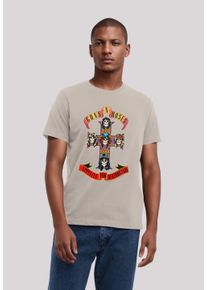 F4NT4STIC Herren T-Shirt "Guns 'n' Roses Appetite For Destruction", beige, casual, Gr. XL, Obermaterial: 100% Baumwolle, Shirts, Premium Qualität
