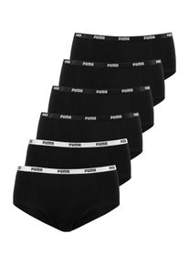 Puma Damen Panty, Gr. XL, schwarz, Obermaterial: 95% Baumwolle, 5% Elasthan, unifarben, bedruckt, Unterhosen, mit elastischem Logobündchen
