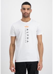Herren T-Shirt "Alpha Industries Men - T-Shirts Relaxed Print T-Shirt", weiß, Gr. XXXL, Alpha Industries, Obermaterial: 100% Baumwolle, Shirts