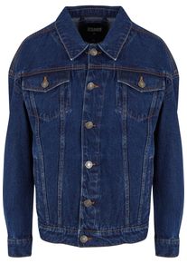 Urban Classics Damen Jeansjacke "Urban Classics Damen Ladies Oversized 90‘s Denim Jacket", blau, klassisch, Gr. L, unifarben, 100% Baumwolle, Jacken