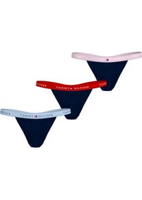 Damen Slip, Tommy Hilfiger Underwear, Gr. XL, blau, Jersey, Obermaterial: 95% Baumwolle, 5% Elasthan, kontrastfarbene Details, Unterhosen, mit