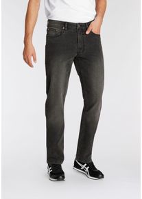 AJC Herren Comfort-fit-Jeans, schwarz, modisch, Gr. 33, unifarben, Denim/Jeans, Obermaterial: 84% Baumwolle, 14% Polyester, 2% Elasthan, Jeans, im