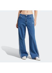 Damen Sporthose "DENIM 3S PANT"indigo denim, sportlich, Gr. 32, adidas originals, Obermaterial: 100% Baumwolle, Hosen
