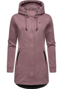 Ragwear Damen Kapuzensweatjacke "Letti Bonded", lila, sportlich, Gr. 5XL, Feinstrick, Sweatware, Obermaterial: 100% Polyester, Innenfutter: 100%