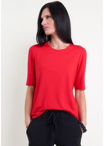 Seidel Moden Damen T-Shirt, 38, rot, Jersey, Obermaterial: 96% Viskose, 4% Elasthan, Shirts, MADE IN GERMANY
