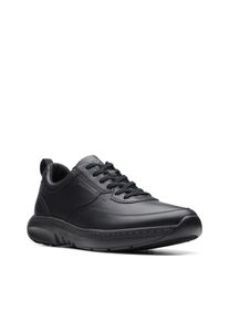 Clarks Herren Schnürschuh "ClarksPro Lace", Gr. 41, schwarz, Leder, casual, Schuhe, Schnürschuh, Komfortschuh mit bequemer Laufsohle
