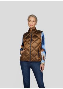 Rabe Damen Steppweste "Weste", braun, feminin, Gr. 38, unifarben, 100%Polyamid 100%Polyester, Westen