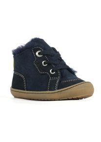 Richter Kinder Lauflernschuh "Maxi WMS: Mittel", Gr. 20, blau, Veloursleder, Lammfell, casual, Schuhe, Winterstiefel mit herausnehmbarer Sohle,