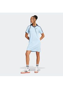 Damen Shirtkleid "V-NECK SS DRESS", blau, sportlich, Gr. XS, adidas originals, Obermaterial: 100% Polyester, Kleider
