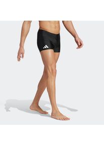 Herren Badehose "SOLID BOXER-", schwarz-weiß, sportlich, Gr. 6, adidas Performance, Obermaterial: 78% Polyamid, 22% Elasthan, Badehosen