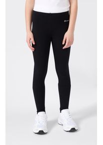Champion Kinder Leggings "ICONS Leggings Terry", schwarz, sportlich, Gr. L, Obermaterial: 95% Baumwolle, 5% Elasthan, Hosen