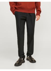 Jack & Jones JACK & JONES Herren Chinohose "JPSTACE LEO CHINO NOOS", schwarz, modisch, Gr. 34, meliert, Web, Obermaterial: 76% Polyester, 17% Viskose, 7%