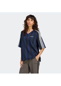 Damen T-Shirt "LINEAR TEE", blau, sportlich, Gr. S, adidas originals, Obermaterial: 86% Polyester, 14% Elasthan, Shirts