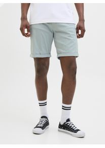 Jack & Jones JACK & JONES Herren Shorts "JPSTRICK ORIGINAL SHORT", blau, modisch, Gr. S, unifarben, Web, Obermaterial: 98% Baumwolle, 2% Elasthan, Hosen