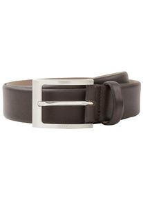 BOSS Damen Ledergürtel, braun, klassisch, Gr. 110, unifarben, Leder, Gürtel, aus Nappaleder mit BOSS Logo-Dornschliesse
