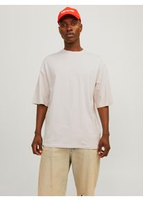 Jack & Jones JACK & JONES Herren Rundhalsshirt "JJECHARGE TEE O-NECK NOOS", gelb, modisch, Gr. M, unifarben, Jersey, Obermaterial: 100% Baumwolle, Shirts, mit