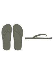Crocs Damen Zehentrenner "Crocs Flip", Gr. 46, grün, Croslite, unifarben, casual, Schuhe, Badeschuh, Sandale, Sommerschuh mit weichem Zehensteg