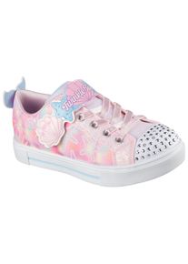 Skechers Kids Kinder Sneaker "TWINKLE SPARKS", Gr. 32, bunt, Lederimitat, kontrastfarbene Details, Glitzer, casual, Schuhe, Blink,-Schlupfschuh mit