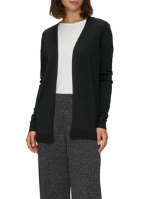 s.Oliver Damen Strickjacke, schwarz, casual, Gr. 38, unifarben, Feinstrick, Obermaterial: 50% Baumwolle, 50% Viskose, Strickjacken, Feinstrick ohne