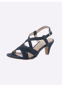 Andrea Conti Damen Sandalette, Gr. 39, blau, Textil, modisch, Schuhe