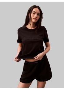 Damen T-Shirt "CLASSIC 2", Calvin Klein Underwear, Gr. M, schwarz, Jersey, Obermaterial: 100% Baumwolle, unifarben, casual, Shirts, mit Logo-Stickerei