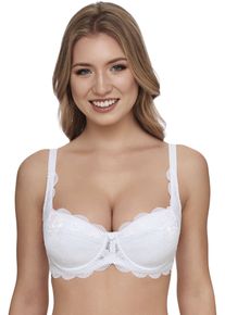 SuSa Damen Dirndl-BH "Push up Dirndl BH Wiesn-Zauber", Gr. 90, weiß, Spitze, Obermaterial: 59% Polyamid, 37% Baumwolle, 4% Elasthan, unifarben,