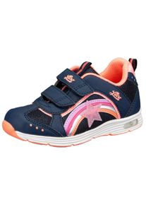 Lico Kinder Klettschuh "Freizeitschuh Rainbow V Blinky", Gr. 27, blau, Synthetik, Schuhe