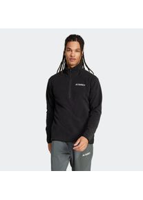 adidas terrex Herren Fleecejacke "MT ESS HZ FL", schwarz, sportlich, Gr. XL, Obermaterial: 100% Polyester, Jacken