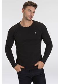 G-Star Raw G-STAR Herren Sweater "Jirgi", schwarz, casual, Gr. XL, unifarben, Sweatware, Obermaterial: 65% Polyester, 35% Baumwolle, Sweatshirts, mit