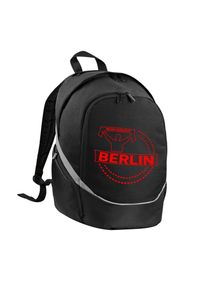 multifanshop Rucksack - Berlin rot - Meine Fankurve - Druck rot - Tasche