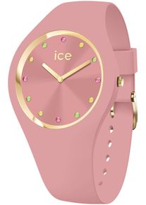 Ice Watch ICE-WATCH Damen Quarzuhr "ICE cosmos - Small+ - 2H (colour stones)", rosa, Armbanduhren, Armbanduhr, Damenuhr, Silikonarmband, analog