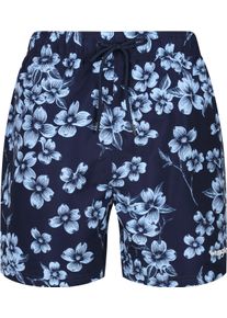 Wrangler Herren Badeshorts "VENUS", blau, modisch, Gr. S, unifarben, Microfaser, Obermaterial: 100% Polyamid, Badehosen, mit floralem Print