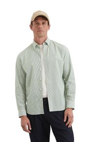 Marc O'Polo MARC O'POLO Herren Langarmhemd "aus Bio-Baumwoll-Popeline"multi, spring fern, casual, Gr. XXL, gestreift, Obermaterial: 100% Baumwolle, Hemden