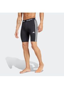 Herren Shorts "TF 3S SHORT", schwarz, sportlich, Gr. XXXL, adidas Performance, Obermaterial: 79% Polyester, 21% Elasthan, Hosen