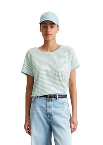 Marc O'Polo Damen T-Shirt "aus Organic Cotton", blau, Gr. XXS, MARC O'POLO DENIM, gestreift, Obermaterial: 100% Baumwolle, Shirts
