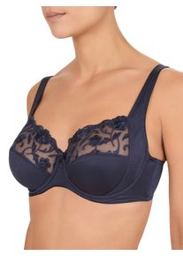 Felina Damen Bügel-BH "Moments", Gr. 110, blau, Spitze, Obermaterial: 79% Polyamid, 15% Polyester, 6% Elasthan, feminin, BHs, Blütenstickerei,
