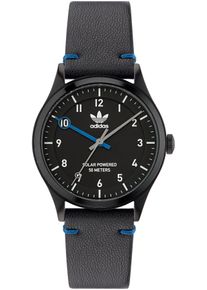 Damen Solaruhr "PROJECT ONE STEEL", schwarz, adidas originals, Armbanduhren, Armbanduhr, Damenuhr, Herrenuhr, Lederarmband