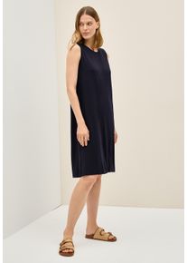 Cecil Damen Jerseykleidurban dunkelblau, casual, Gr. XS, unifarben, Web, Obermaterial: 95% Viskose, 5% Elasthan, Kleider, ärmellos und mit Rundhals