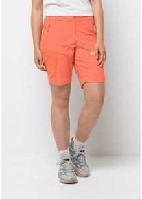 Jack Wolfskin Damen Funktionsshorts "GLASTAL SHORTS W", orange, Gr. 42, OBERSTOFF: 94% POLYAMID, 6% ELASTHAN; LINING: 100% POLYESTER, Hosen