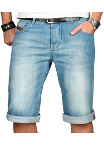 Herren Shorts "ASFilippo", blau, Gr. 44, Alessandro Salvarini, Obermaterial: 100% Baumwolle, Hosen, mit geradem Bein