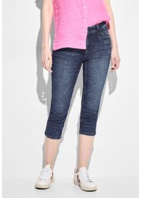 Cecil Damen 3/4-Jeans "Style Scarlett", blau, casual, Gr. 30, unifarben, Denim/Jeans, Obermaterial: 78% Baumwolle, 20% Polyester, 2% Elasthan, Jeans,