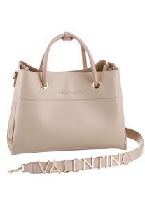 Valentino Handbags VALENTINO BAGS Damen Henkeltasche "ALEXIA", beige, Polyurethan (PU), Taschen, Umhängetasche Schultertasche mit goldfarbenen Details