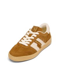 Marc O'Polo MARC O'POLO Damen Sneaker "mit Teddyfell-Akzenten", Gr. 38caramel, beige, Obermaterial: 55% Leder (Rind), 45% Polyurethan, unifarben, Schuhe