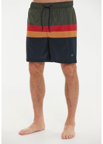 CRUZ Herren Badehose "Indy", schwarz, Gr. S, gestreift, mehrfarbig, Elasthan, Polyester, Badehosen, mit bequemer Passform
