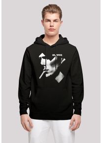 F4NT4STIC Herren Kapuzenpullover "David Bowie Cross Smoke Kreuz", schwarz, casual, Gr. XL, Obermaterial: 50% Baumwolle, 50% Polyester, Pullover, Print