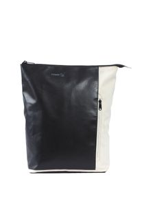 7CLOUDS Laptoprucksack "Shawi 7.1"schwarz, sanftes weiß, Tarpaulin, Polyethylen, casual, Rucksäcke, mit recyceltem PET