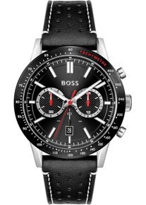 BOSS Herren Chronograph "ALLURE", schwarz, Armbanduhren, Quarzuhr, Herrenuhr, Armbanduhr, Stoppfunktion, Edelstahlarmband